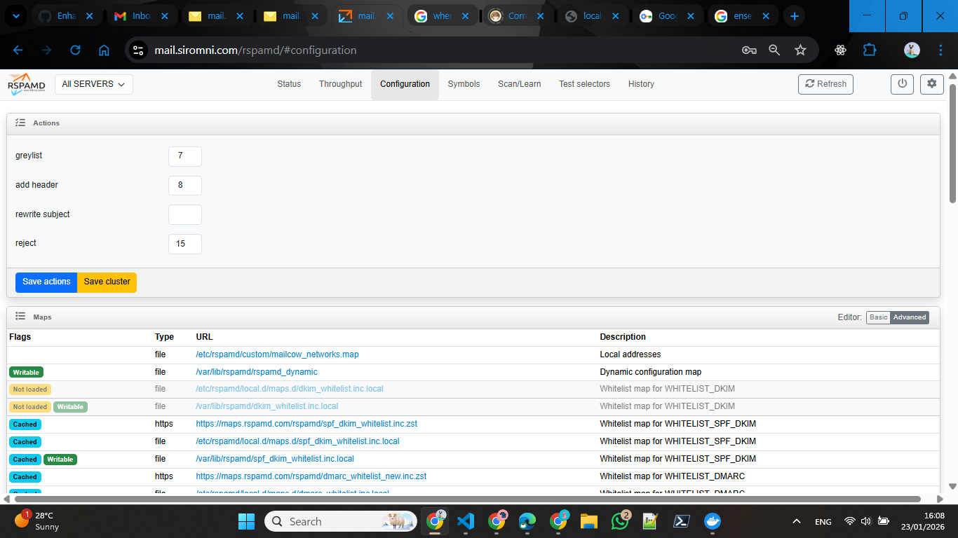 Custom Email Infrastructure (Mailcow) screenshot 1