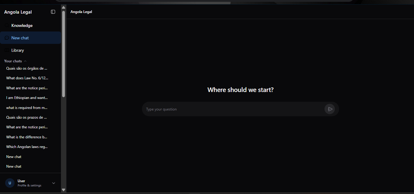 AI Legal Assistant (RAG on Azure) screenshot 1